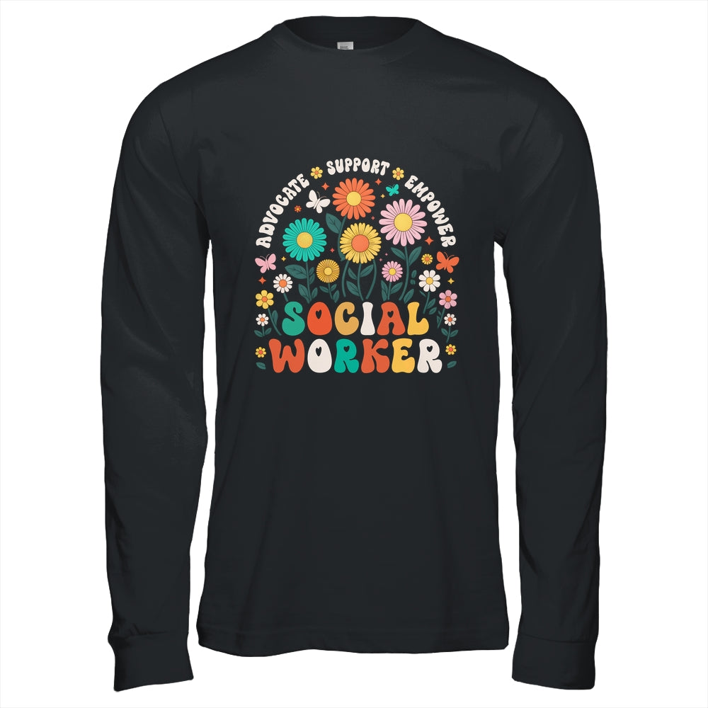 Social Worker Social Work Month Funny Work Love Groovy Shirt & Hoodie | siriusteestore