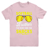 Softball Brother I'm Just Here For The Snacks Funny Retro Youth Shirt | siriusteestore