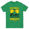 Softball Brother I'm Just Here For The Snacks Funny Youth Shirt | siriusteestore