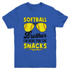 Softball Brother I'm Just Here For The Snacks Funny Youth Shirt | siriusteestore