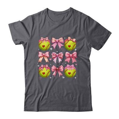 Softball Coquette Bow Softball Mom Mothers Day Softball Mama Shirt & Tank Top | siriusteestore
