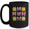 Softball Coquette Bow Softball Mom Mothers Day Softball Mama Mug | siriusteestore