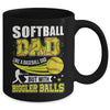 Softball Dad Design For Men Like Baseball Fathers Day Funny Mug | siriusteestore