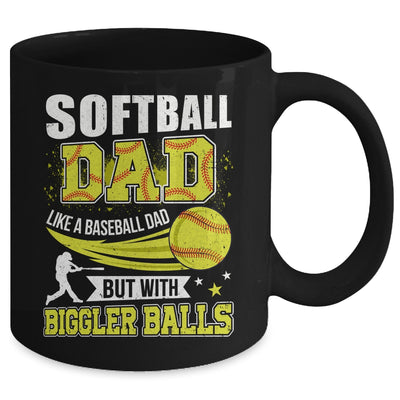 Softball Dad Design For Men Like Baseball Fathers Day Funny Mug | siriusteestore