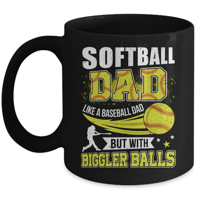 Softball Dad Design For Men Like Baseball Fathers Day Funny Mug | siriusteestore