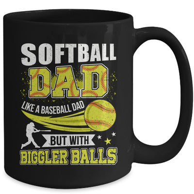 Softball Dad Design For Men Like Baseball Fathers Day Funny Mug | siriusteestore