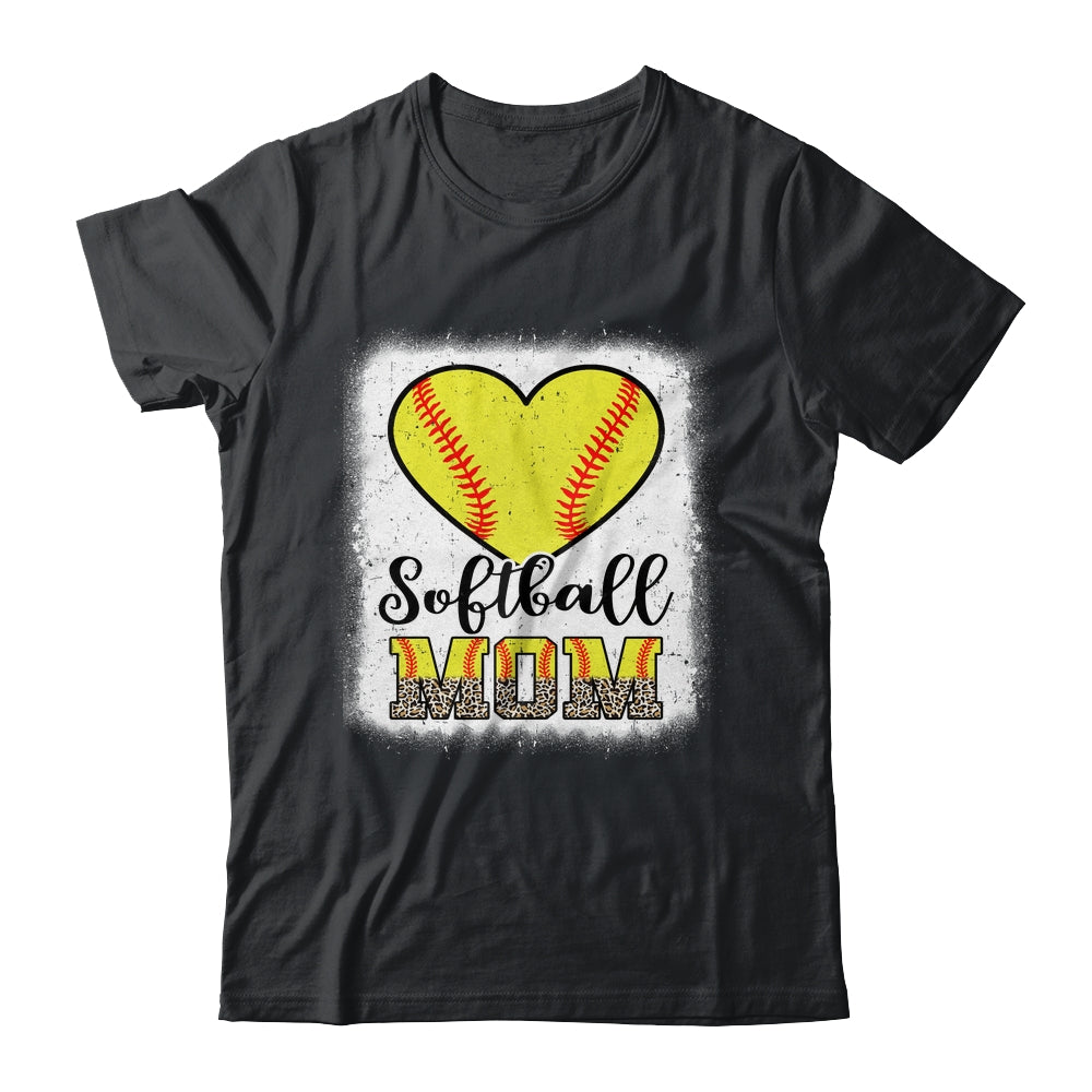 Softball  Mom Leopard Mothers Day Mom Shirt & Tank Top | siriusteestore