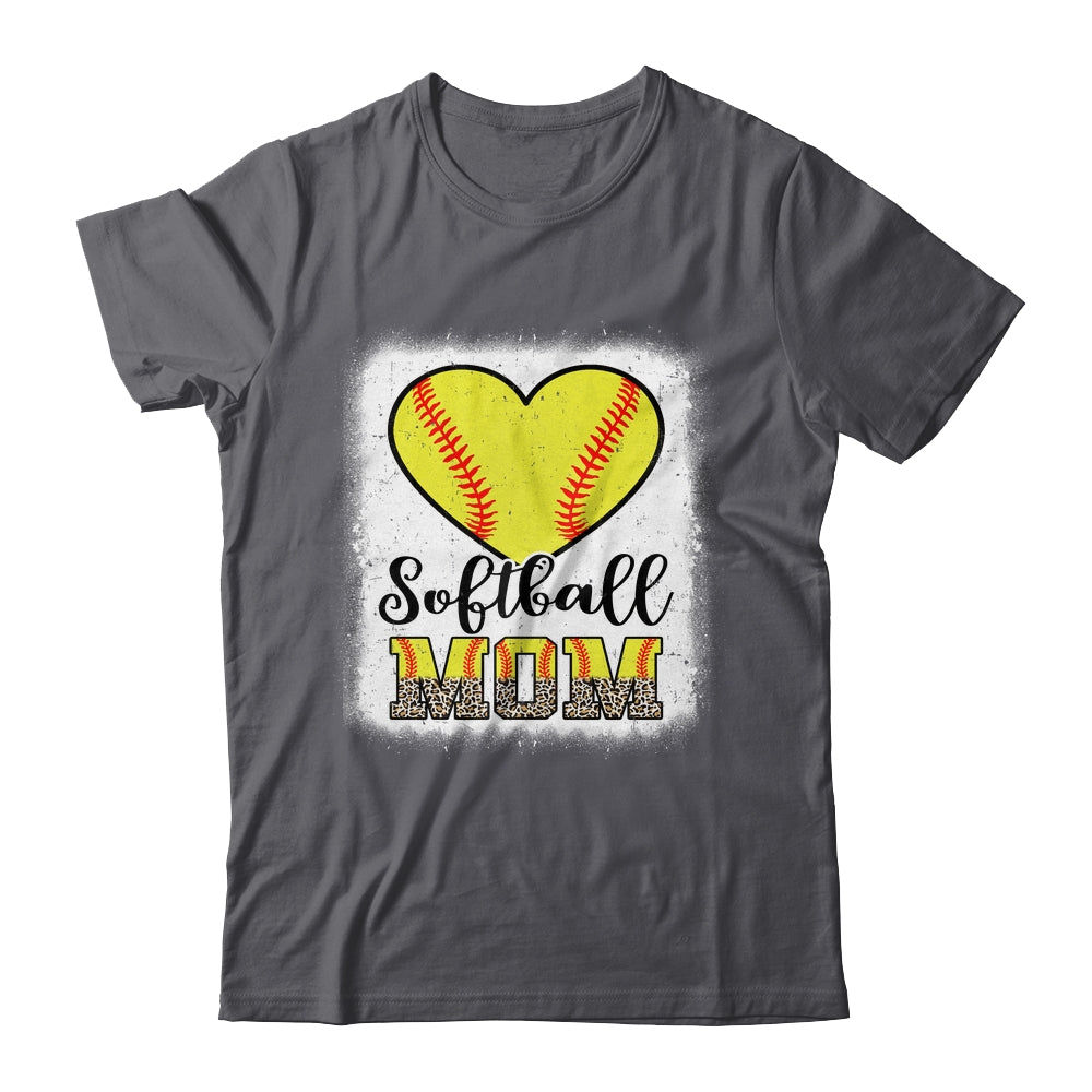 Softball  Mom Leopard Mothers Day Mom Shirt & Tank Top | siriusteestore