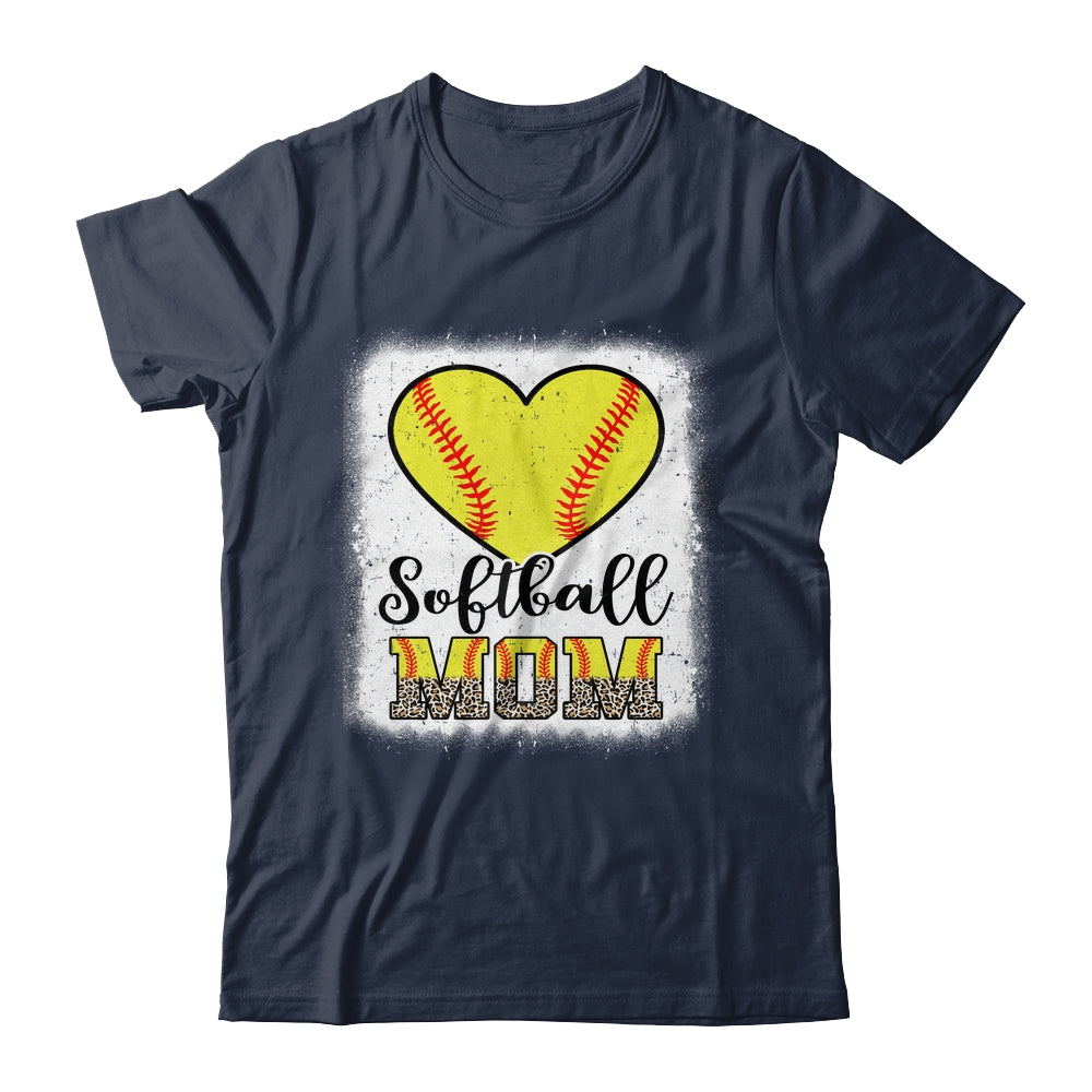 Softball  Mom Leopard Mothers Day Mom Shirt & Tank Top | siriusteestore