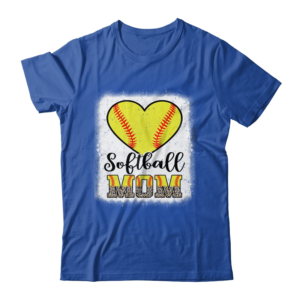 Softball  Mom Leopard Mothers Day Mom Shirt & Tank Top | siriusteestore