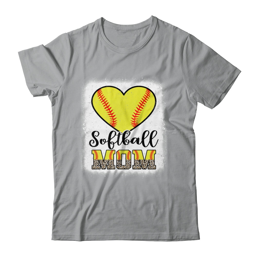 Softball  Mom Leopard Mothers Day Mom Shirt & Tank Top | siriusteestore