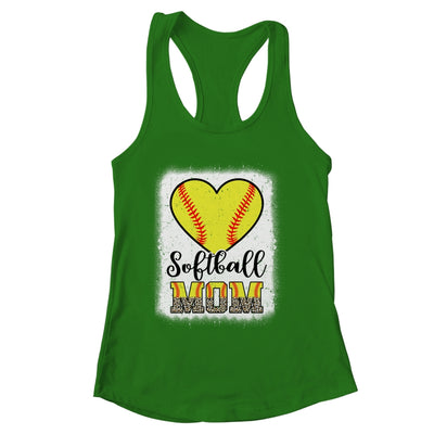 Softball  Mom Leopard Mothers Day Mom Shirt & Tank Top | siriusteestore