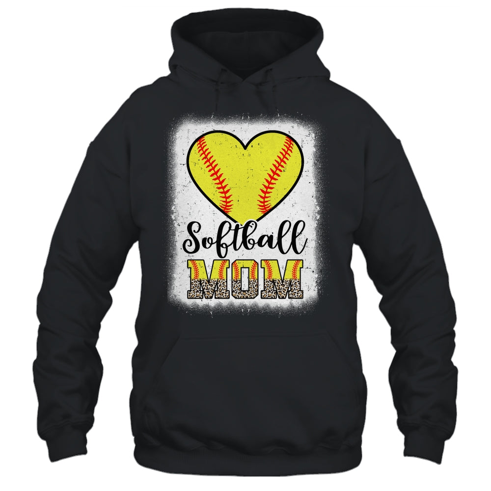 Softball  Mom Leopard Mothers Day Mom Shirt & Tank Top | siriusteestore