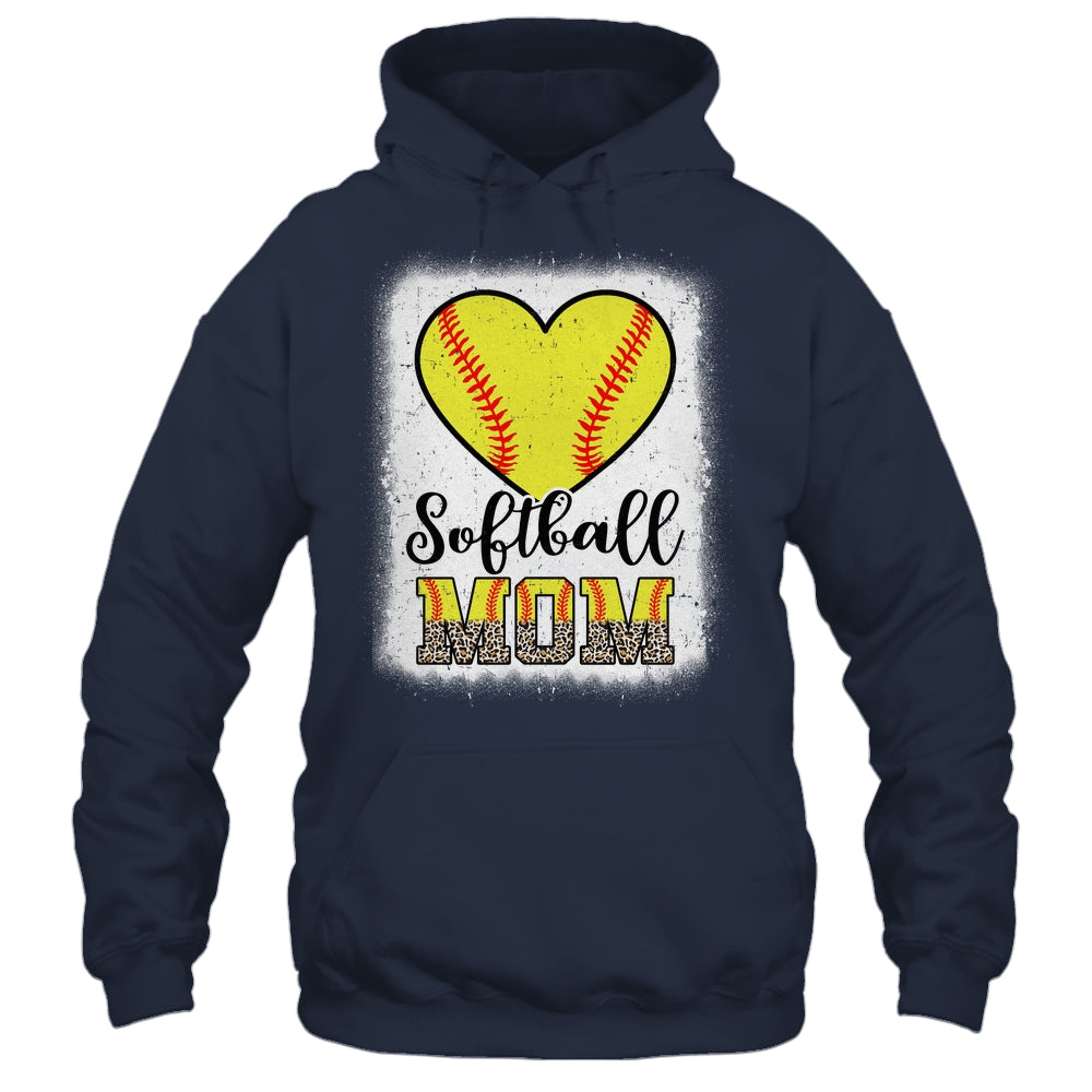 Softball  Mom Leopard Mothers Day Mom Shirt & Tank Top | siriusteestore