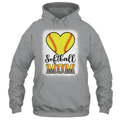 Softball  Mom Leopard Mothers Day Mom Shirt & Tank Top | siriusteestore