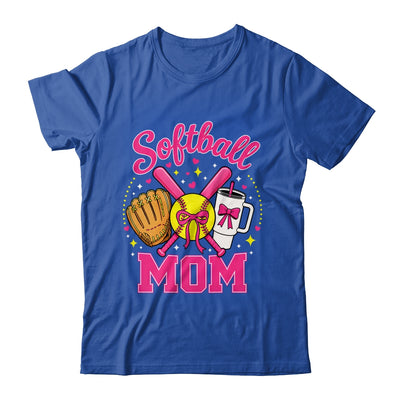 Softball Mom Player Game Day Coquette Pink Bow Shirt & Tank Top | siriusteestore
