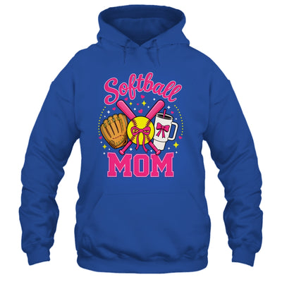 Softball Mom Player Game Day Coquette Pink Bow Shirt & Tank Top | siriusteestore