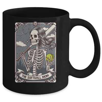 Softball Mom Tarot Card Skeleton Softball Mama Mothers Day Mug | siriusteestore