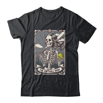 Softball Mom Tarot Card Skeleton Softball Mama Mothers Day Shirt & Tank Top | siriusteestore