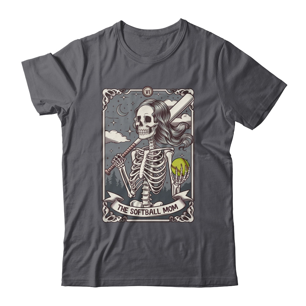 Softball Mom Tarot Card Skeleton Softball Mama Mothers Day Shirt & Tank Top | siriusteestore