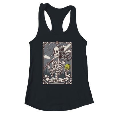 Softball Mom Tarot Card Skeleton Softball Mama Mothers Day Shirt & Tank Top | siriusteestore