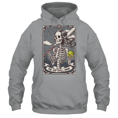 Softball Mom Tarot Card Skeleton Softball Mama Mothers Day Shirt & Tank Top | siriusteestore