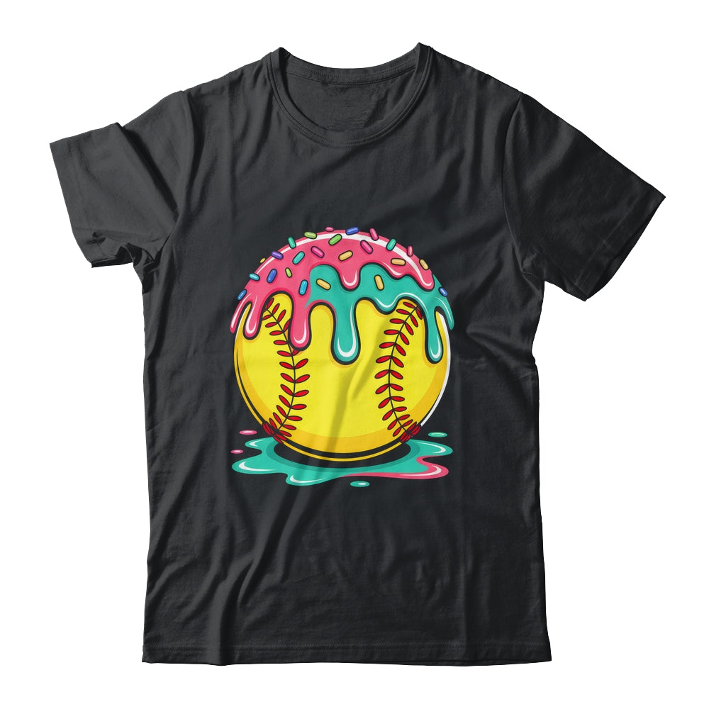 Softball Player Teen Girls Softball Drip Girls Ice Cream Shirt & Tank Top | siriusteestore