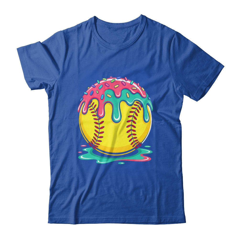 Softball Player Teen Girls Softball Drip Girls Ice Cream Shirt & Tank Top | siriusteestore