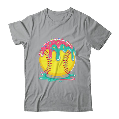 Softball Player Teen Girls Softball Drip Girls Ice Cream Shirt & Tank Top | siriusteestore