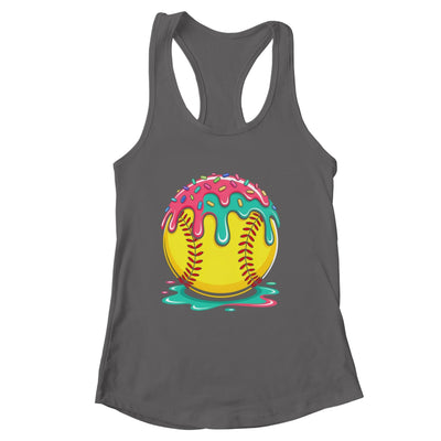 Softball Player Teen Girls Softball Drip Girls Ice Cream Shirt & Tank Top | siriusteestore