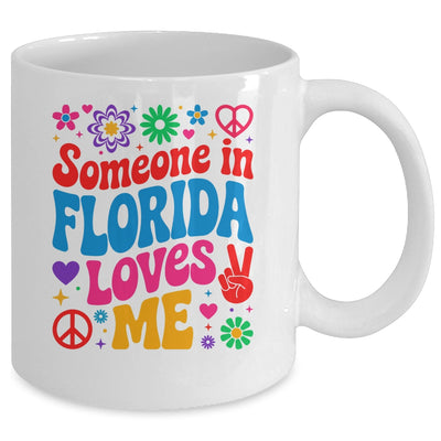 Someone In Florida Loves Me Boho Floral Peaceful Colorful Mug | siriusteestore