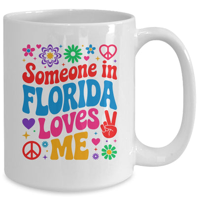 Someone In Florida Loves Me Boho Floral Peaceful Colorful Mug | siriusteestore