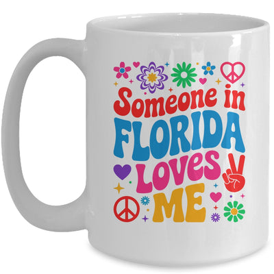 Someone In Florida Loves Me Boho Floral Peaceful Colorful Mug | siriusteestore