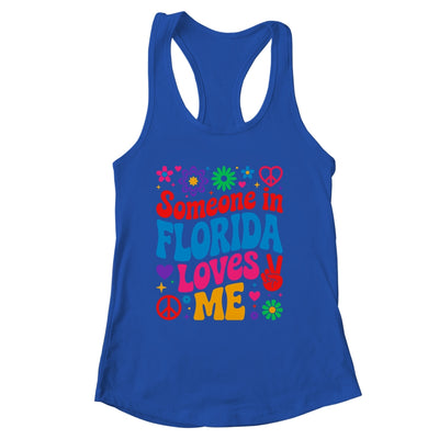 Someone In Florida Loves Me Boho Floral Peaceful Colorful Shirt & Tank Top | siriusteestore