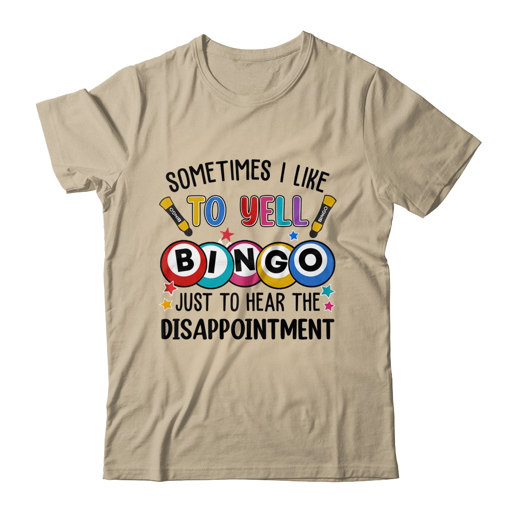 Sometimes I Yell Bingo Funny Lucky Bingo Lover Mom Grandma Shirt & Tank Top | siriusteestore
