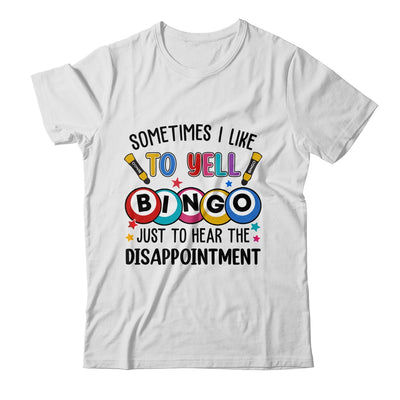 Sometimes I Yell Bingo Funny Lucky Bingo Lover Mom Grandma Shirt & Tank Top | siriusteestore
