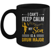 Son Drum Major Mom Dad Funny Keep Calm Marching Band Parent Mug | siriusteestore