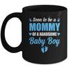 Soon To Be A Mommy Of A Handsome Baby Boy Announcement Mug | siriusteestore