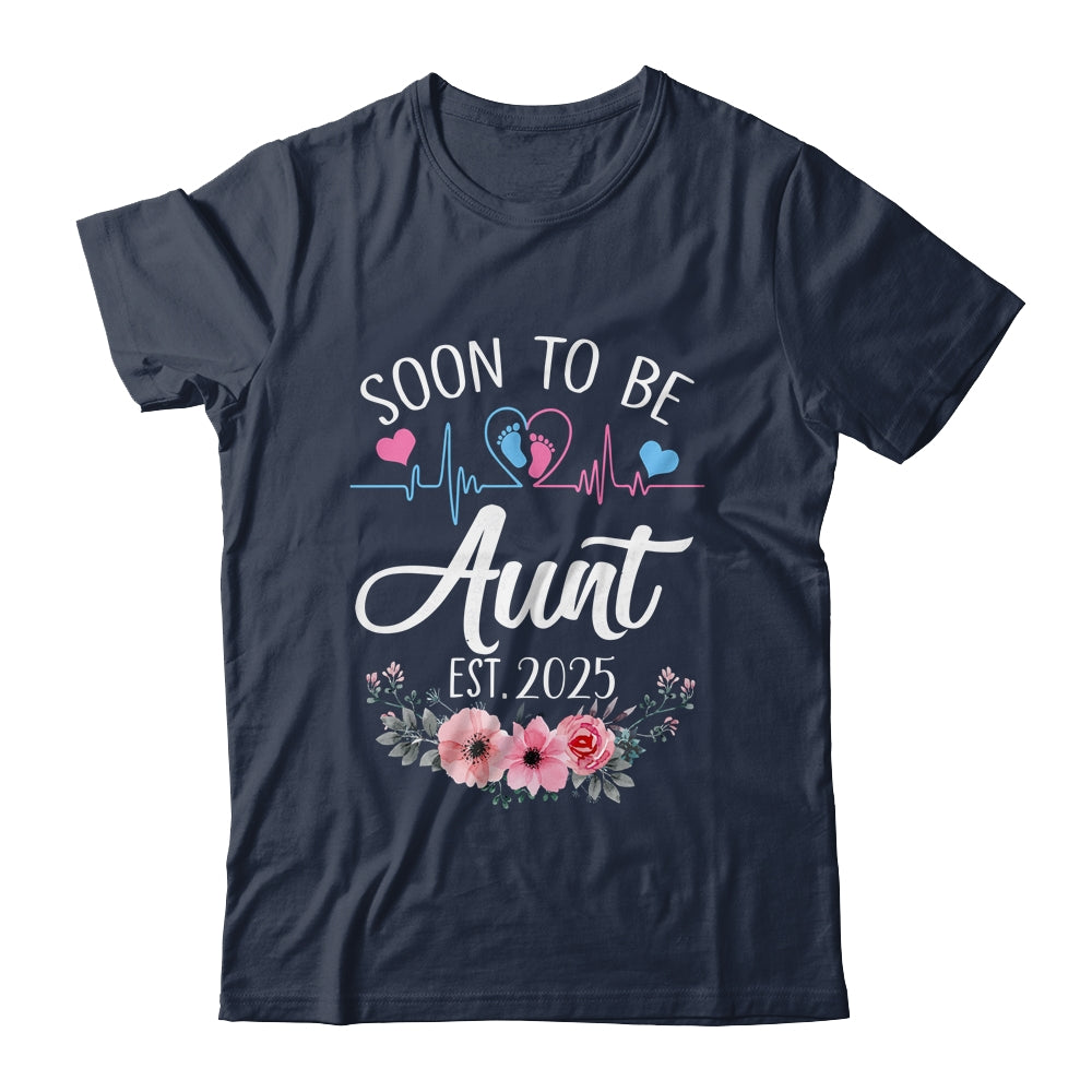 Soon To Be Aunt 2025 First Time Pregnancy Announcement Shirt & Tank Top | siriusteestore