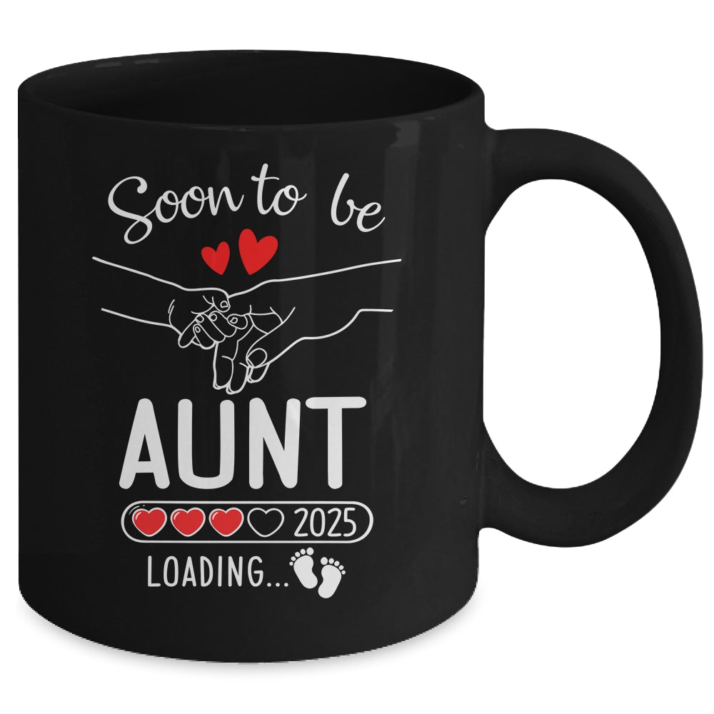 Soon To Be Aunt 2025 Loading Pregnancy Announcement Aunt Mug | siriusteestore