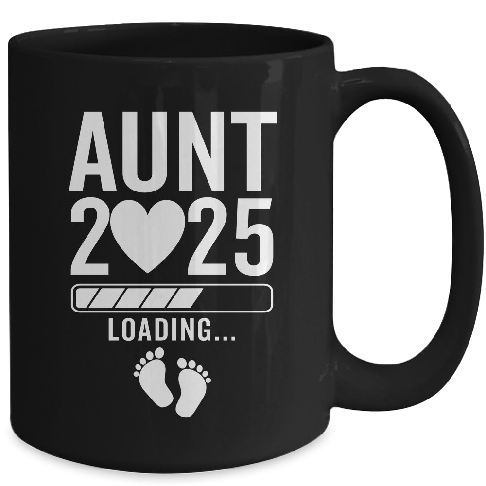 Soon To Be Aunt 2025 Pregnancy Announcement Loading Mug | siriusteestore