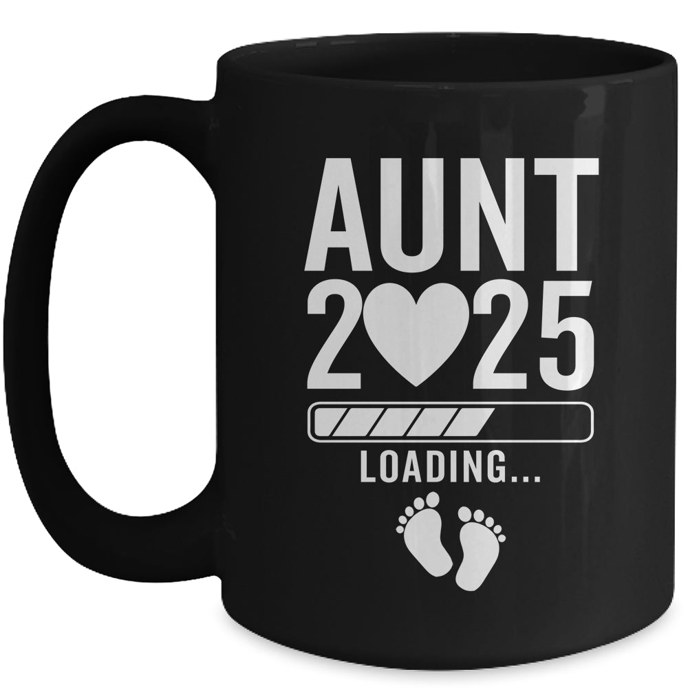 Soon To Be Aunt 2025 Pregnancy Announcement Loading Mug | siriusteestore