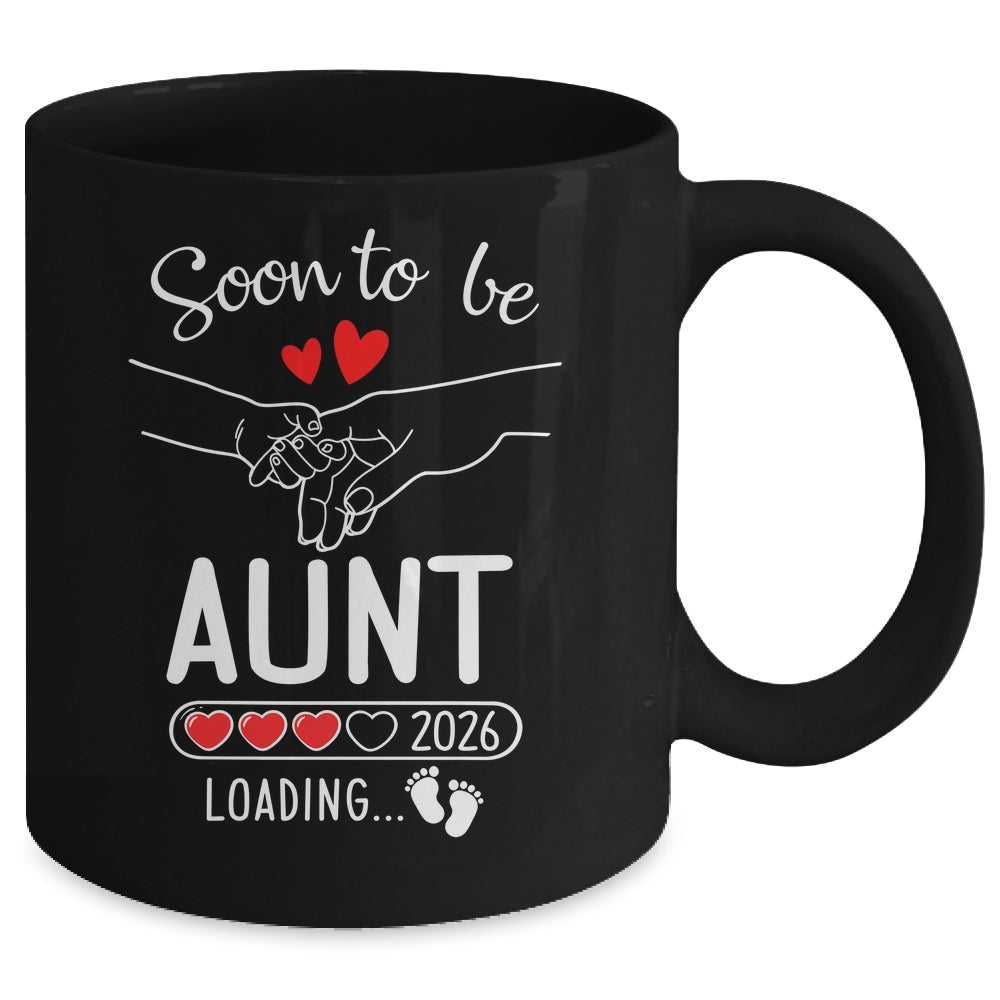 Soon To Be Aunt 2026 Loading Pregnancy Announcement Aunt Mug | siriusteestore