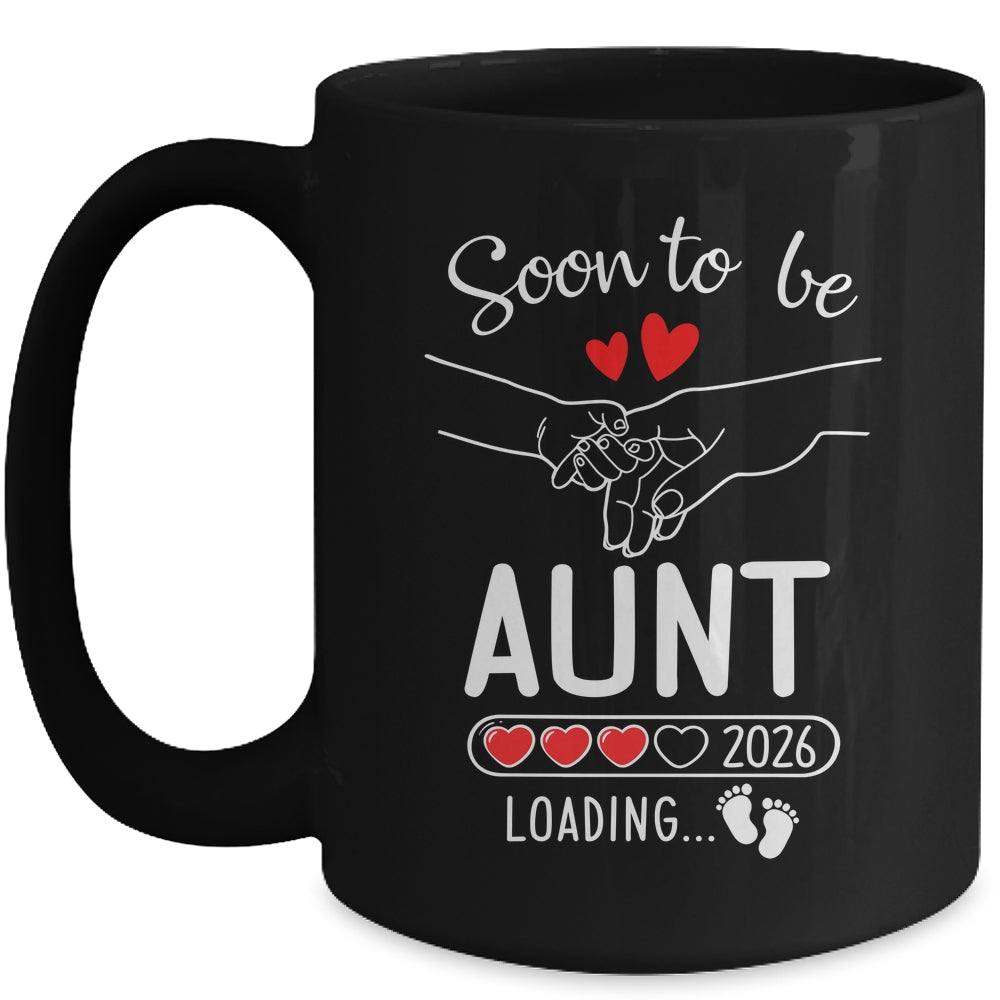 Soon To Be Aunt 2026 Loading Pregnancy Announcement Aunt Mug | siriusteestore