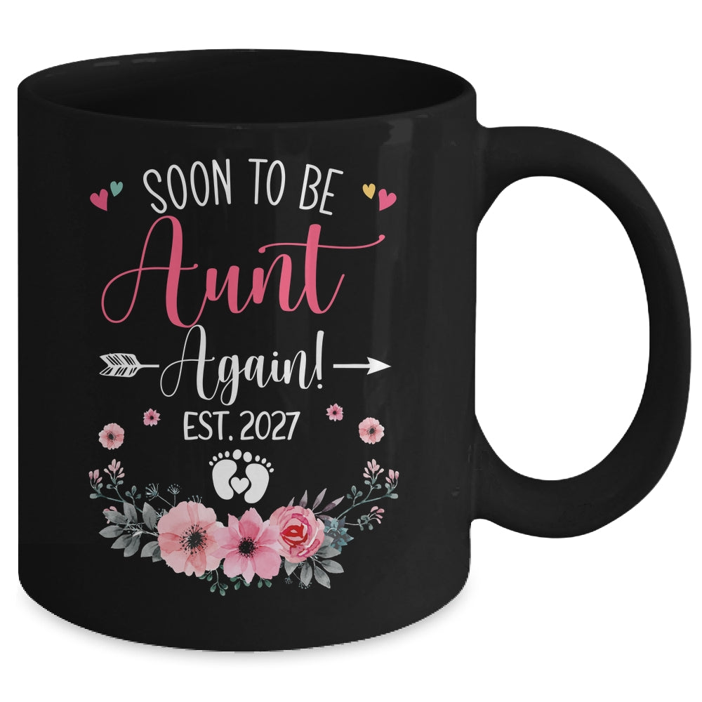 Soon To Be Aunt Again Est 2027 Mothers Day Mug | siriusteestore