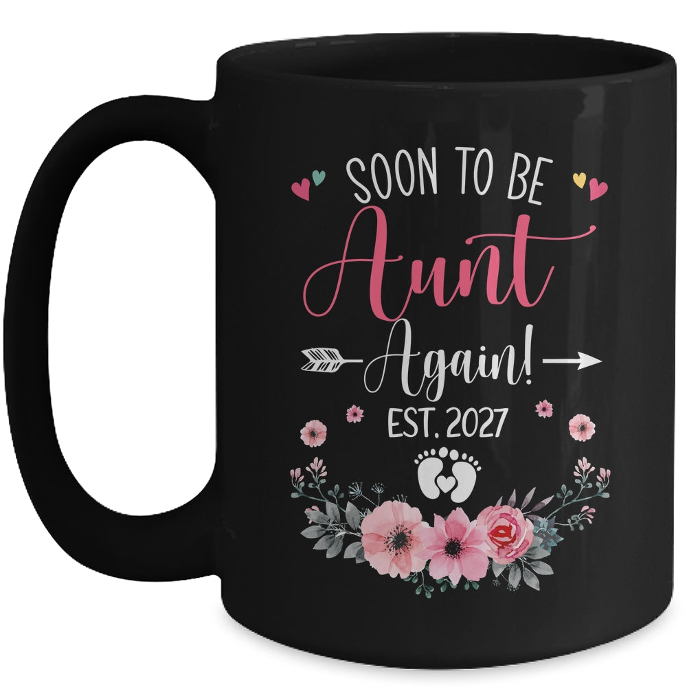 Soon To Be Aunt Again Est 2027 Mothers Day Mug | siriusteestore