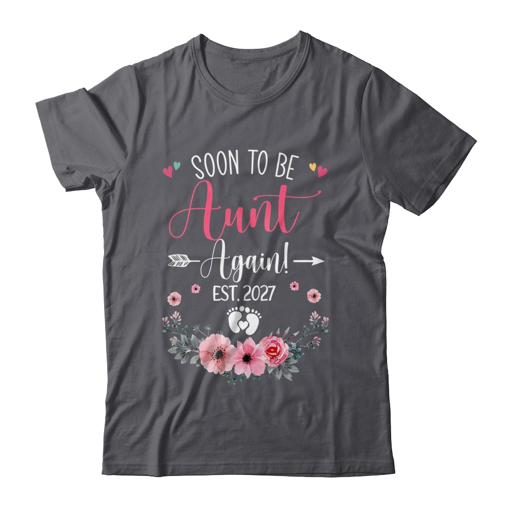 Soon To Be Aunt Again Est 2027 Mothers Day Shirt & Tank Top | siriusteestore