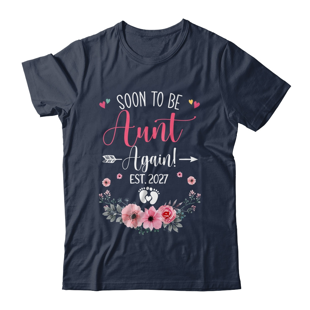 Soon To Be Aunt Again Est 2027 Mothers Day Shirt & Tank Top | siriusteestore