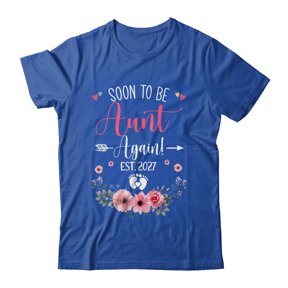 Soon To Be Aunt Again Est 2027 Mothers Day Shirt & Tank Top | siriusteestore