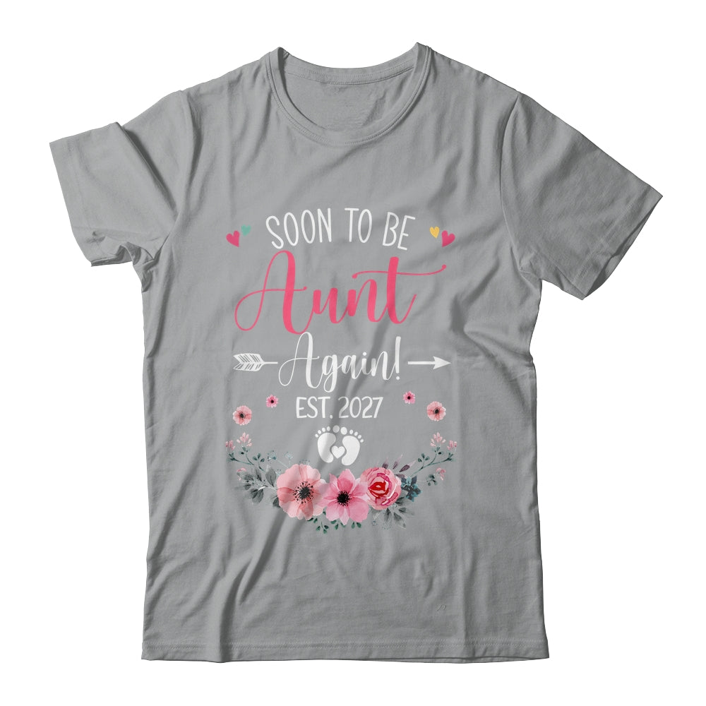 Soon To Be Aunt Again Est 2027 Mothers Day Shirt & Tank Top | siriusteestore